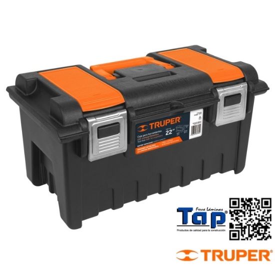 Imagen de CAJA P HERRAMIENTA 550 22" C COMPARTIMENTOS Y BROCHES MET