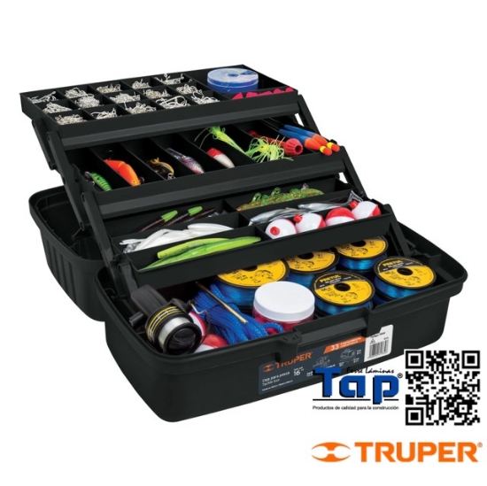 Imagen de CAJA P PESCA 400 16" C 3 BANDEJAS DESLIZABLES TRUPER