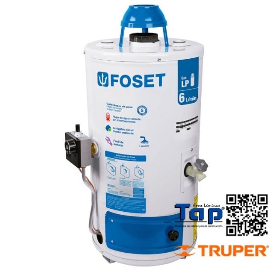 Imagen de CALENTADOR PASO 6 L 1 SERVICIO GAS L.P. FOSET