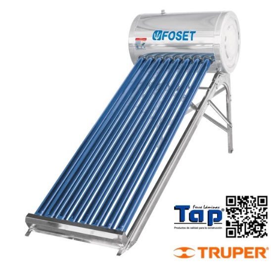 Imagen de CALENTADOR SOLAR AGUA  8 TUBOS 92 L 2 PERSONAS FOSET