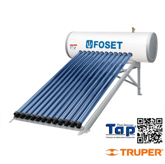 Imagen de CALENTADOR SOLAR AGUA HEAT PIPE 12 TUBOS 150L 4 PERSONAS