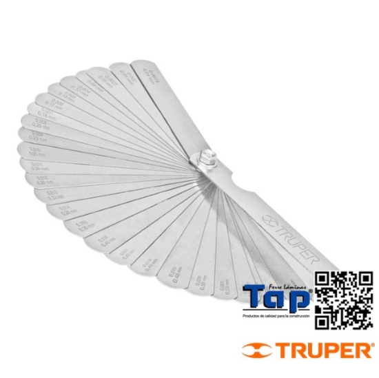Imagen de CALIBRADOR 26 HOJAS STD / MM TRUPER