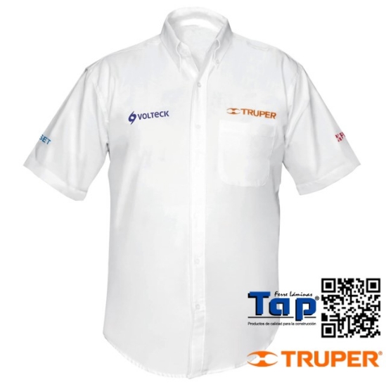 Imagen de CAMISA BLANCA P CABALLERO MANGA CORTA TALLA XG TRUPER