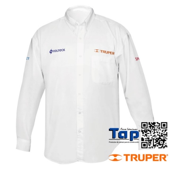 Imagen de CAMISA BLANCA P CABALLERO MANGA LARGA TALLA  M TRUPER
