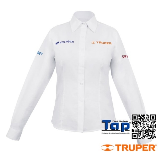 Imagen de CAMISA BLANCA P DAMA MANGA LARGA TALLA  CH TRUPER