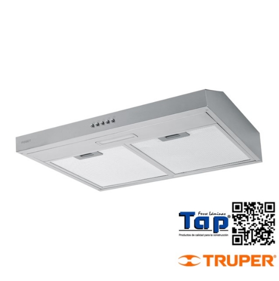 Imagen de CAMPANA EXTRACTORA 60 CM DE PARED ACERO INOXIDABLE FOSET