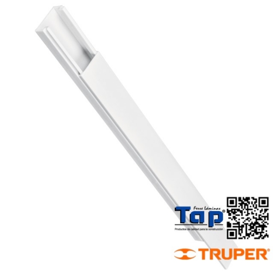 Imagen de CANALETA 1 VIA 10X20 MM C ADHESIVO VOLTECK