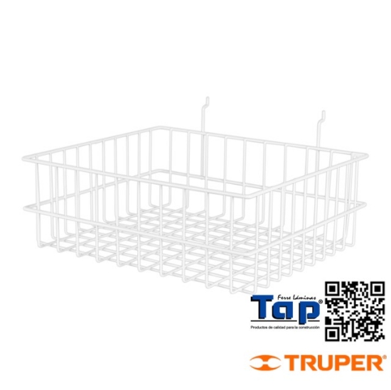 Imagen de CANASTILLA ACERO 42X14X34 CM TRUPER