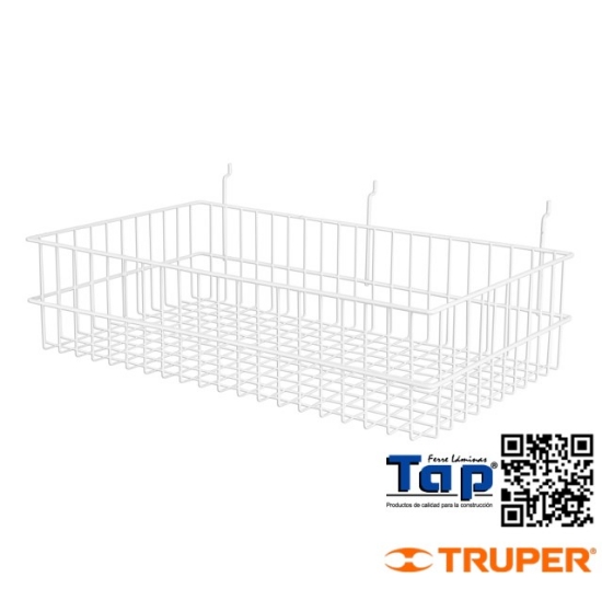 Imagen de CANASTILLA ACERO 60X14X34 CM TRUPER