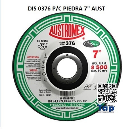 Imagen de DIS 0376 P/C PIEDRA 7" AUST
