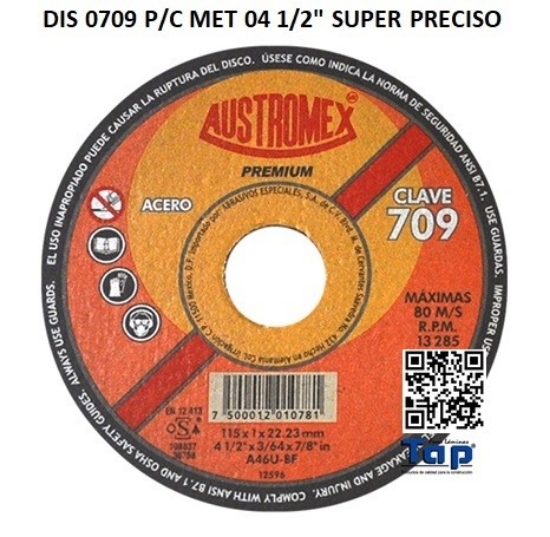 Imagen de DIS 0709 P/C MET 04 1/2" SUPER PRECISO