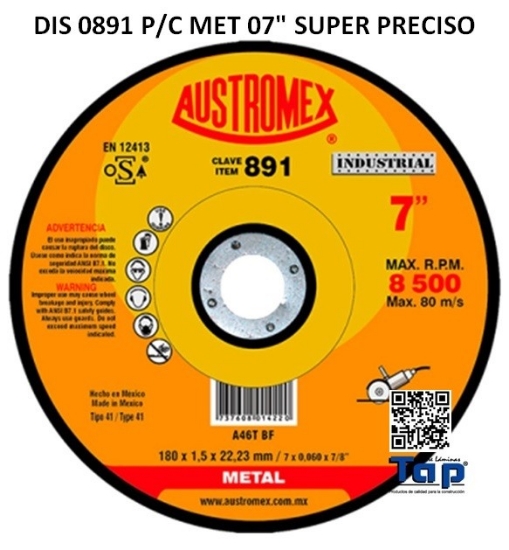 Imagen de DIS 0891 P/C MET 07" SUPER PRECISO