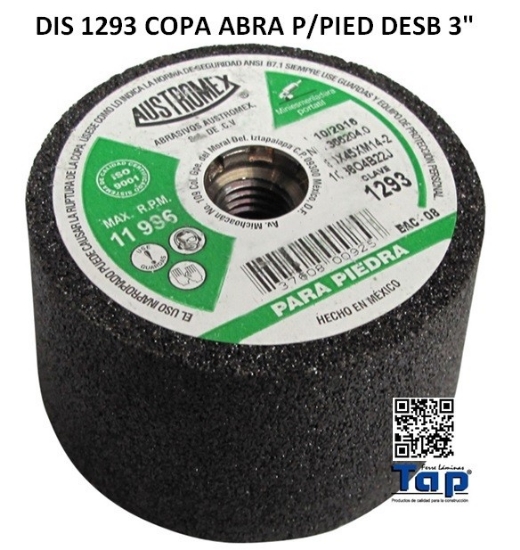 Imagen de DIS 1293 COPA ABRA P/PIED DESB 3"