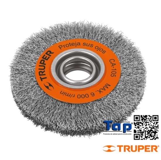 Imagen de CARDA ALAMONDULADO 150 6"X019 3/4" P ESMERIL TRUPER