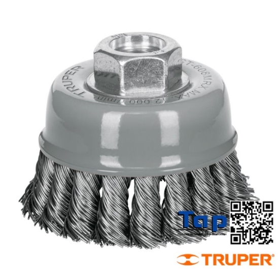 Imagen de CARDA COPA 075 3" ALAMTRENZADO GRUESO MULTI-ROSCA TRUPER