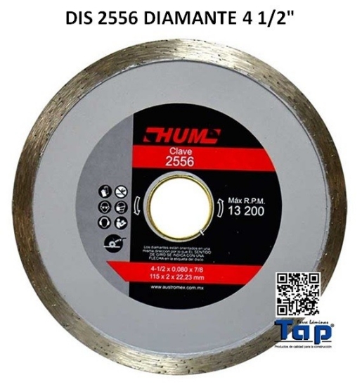 Imagen de DIS 2556 DIAMANTE 4 1/2"