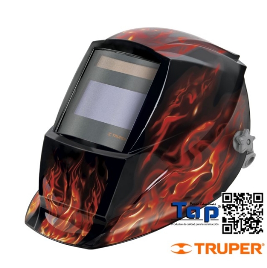 Imagen de CARETA ELECTRONICA P SOLDAR DISEÑO FLAMAS SOMBRA 9 A 13