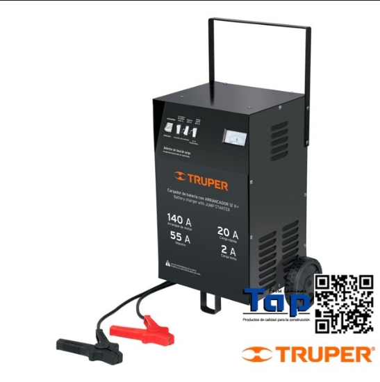 Imagen de CARGADOR 140 A P BATERIAS 12 V C RUEDAS TRUPER
