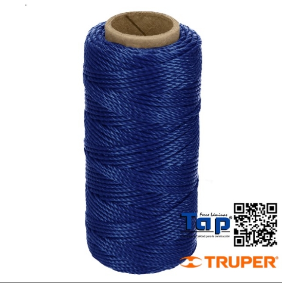 Imagen de HILO P ALBAÑIL AZUL TRUPER CARRETE C  65 M