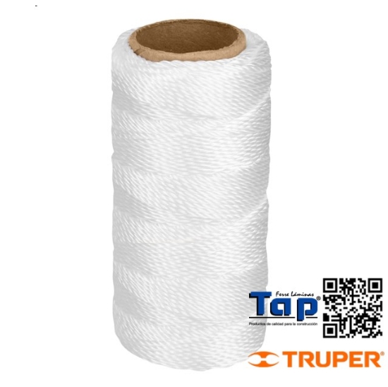 Imagen de HILO P ALBAÑIL BLANCO TRUPER CARRETE C  65 M