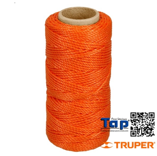 Imagen de HILO P ALBAÑIL NARANJA TRUPER CARRETE C  65 M