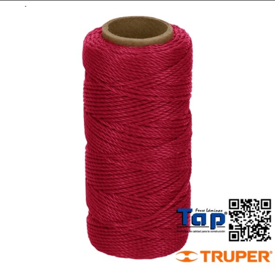 Imagen de HILO P ALBAÑIL ROJO TRUPER CARRETE C  65 M