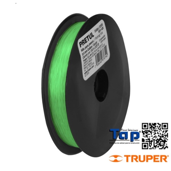 Imagen de HILO P PESCA VERDE CAL 0.40 MM CARRETE C 100 M