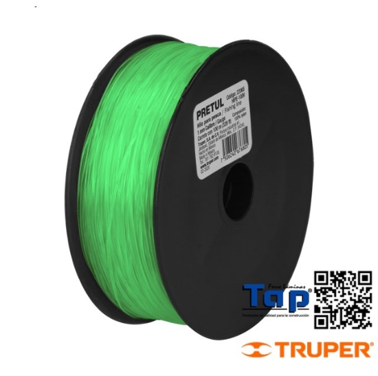 Imagen de HILO P PESCA VERDE CAL 1.00 MM CARRETE C 100 M