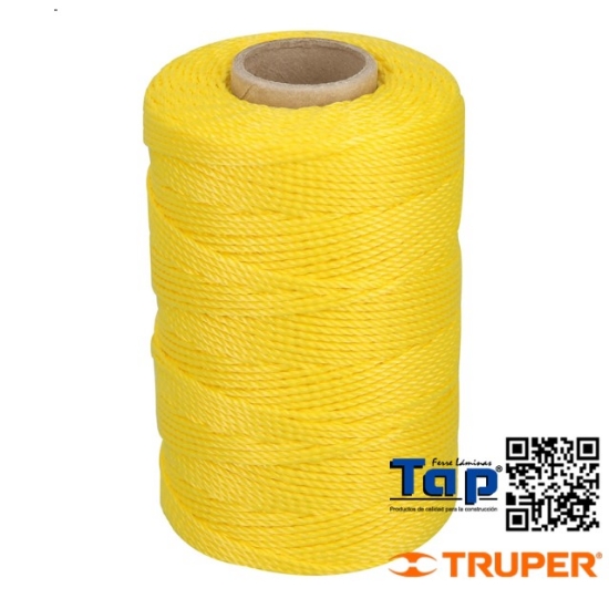 Imagen de HILO P ALBAÑIL AMARILLO TRUPER CARRETE C 165 M