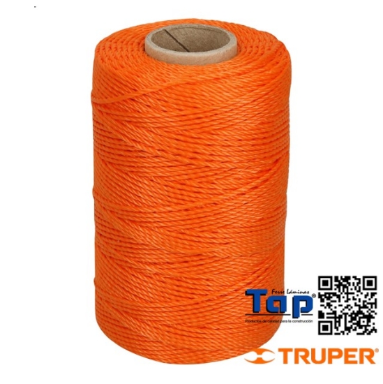 Imagen de HILO P ALBAÑIL NARANJA TRUPER CARRETE C 165 M