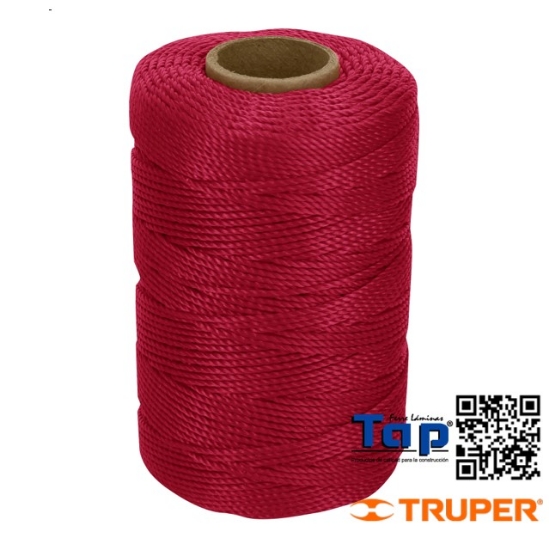 Imagen de HILO P ALBAÑIL ROJO TRUPER CARRETE C 165 M