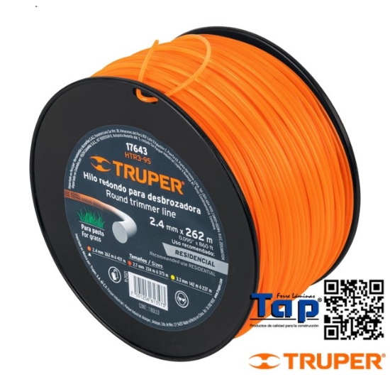 Imagen de DESBROZADORA HILO 2.4 MMX262 M TRUPER CARRETE