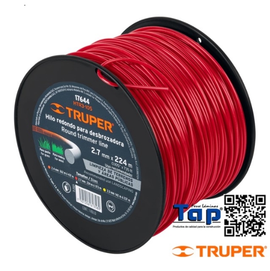 Imagen de DESBROZADORA HILO 2.7 MMX224 M TRUPER CARRETE