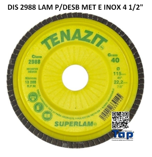 Imagen de DIS 2988 LAM P/DESB MET E INOX 4 1/2"