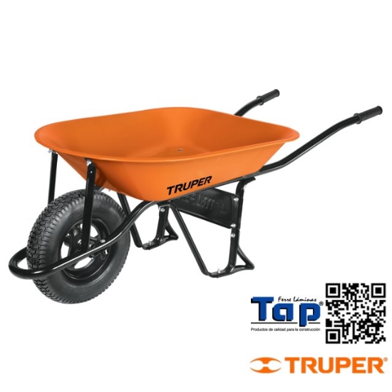 Imagen de CARRETILLA 4.5 FT3 NEUMATICA BASTIDOR TUBULAR TRUPER