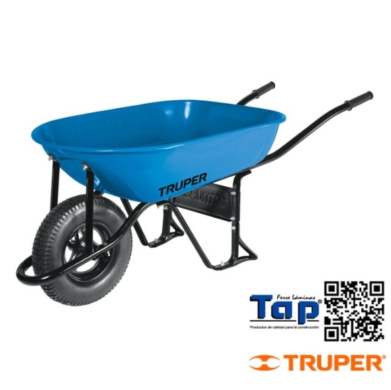 Imagen de CARRETILLA 5.5 FT3 NEUMATICA BASTIDOR TUBULAR TRUPER