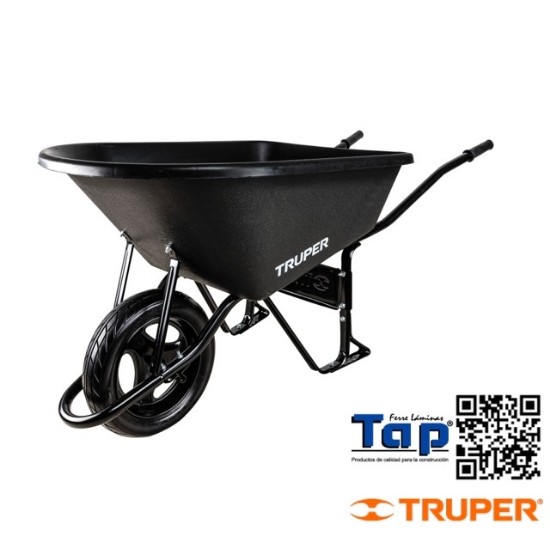 Imagen de CARRETILLA CONCHA  PCO 6 FT IMPONCHABLE B/TUBULAR,TRUPER