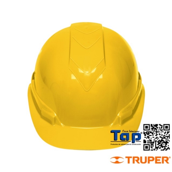 Imagen de CASCO SEGURIDAD AJUSTE DE MATRACA  AMARILLO TRUPER