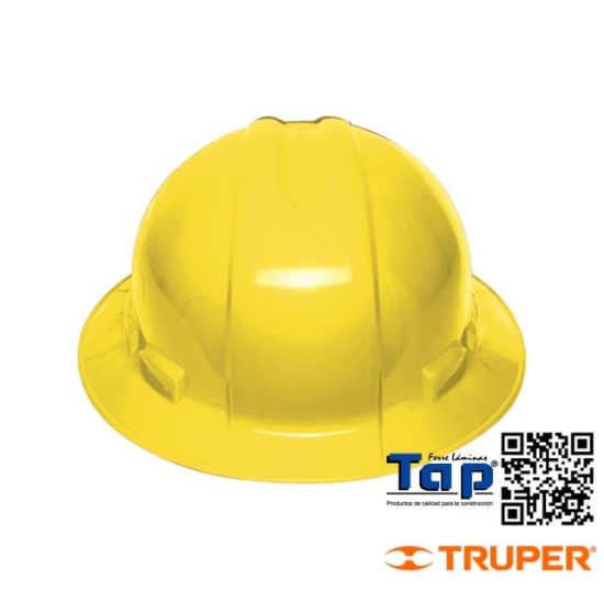 Imagen de CASCO SEGURIDAD ALA ANCHA AMARILLO TRUPER
