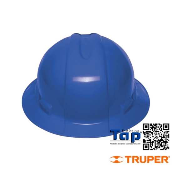 Imagen de CASCO SEGURIDAD ALA ANCHA AZUL TRUPER