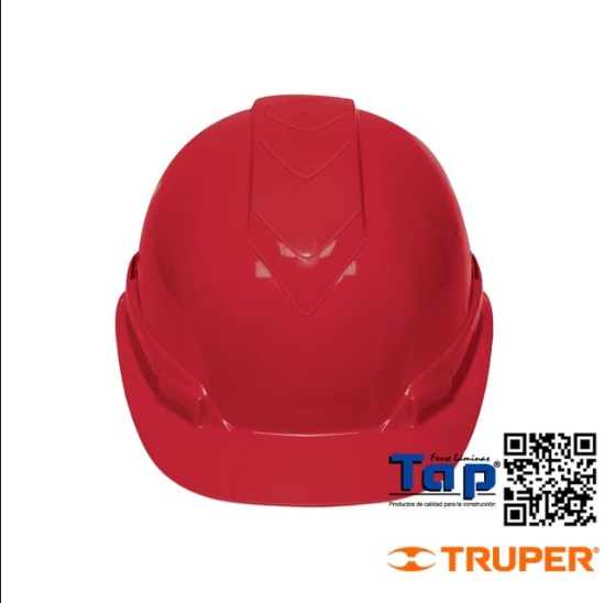Imagen de CASCO SEGURIDAD VENTILADO AJUSTE MATRACA DE  ROJO