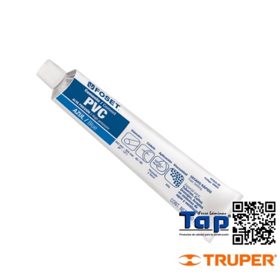 Imagen de CEMENTO AZUL P PVC EN TUBO  50 ML ALTA PRESION FOSET