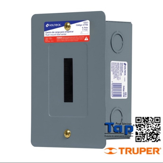Imagen de CENTRO CARGA EMPOTRABLE 1 POLO VOLTECK