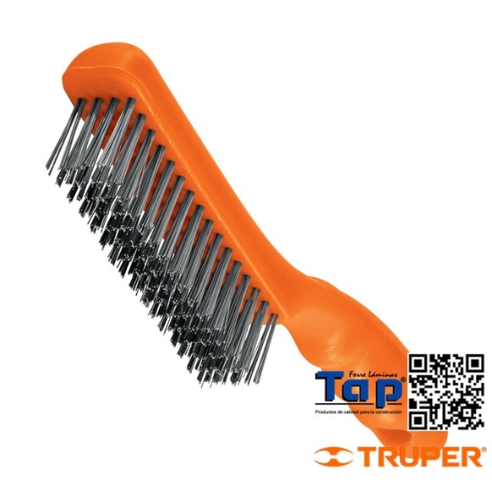 Imagen de CEPILLO ALAM 64 PINCELES ACERO INOXIDABLE TRUPER