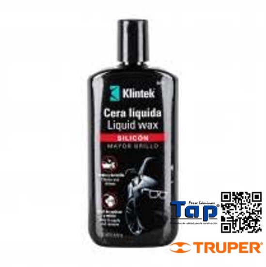Imagen de CERA LIQUIDA SILICON P AUTO 473 ML KLINTEK