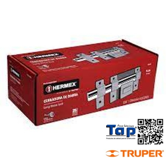 Imagen de CERRADURA BARRA FIJA CILINDRO EXTERIOR HERMEX