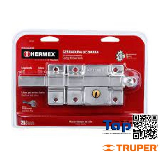 Imagen de CERRADURA BARRA LIBRE IZQUIERDA BLISTER HERMEX