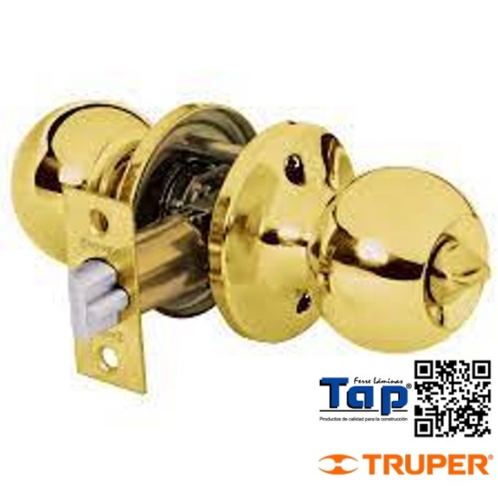 Imagen de CERRADURA ESFERA TUBULAR ENTRADA BRILLANTE BLISTER,HERMEX