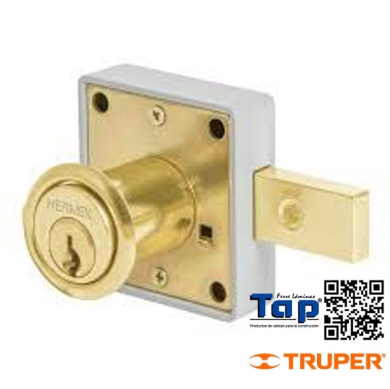 Imagen de CERRADURA P MUEBLE MODELO 26 LATON HERMEX