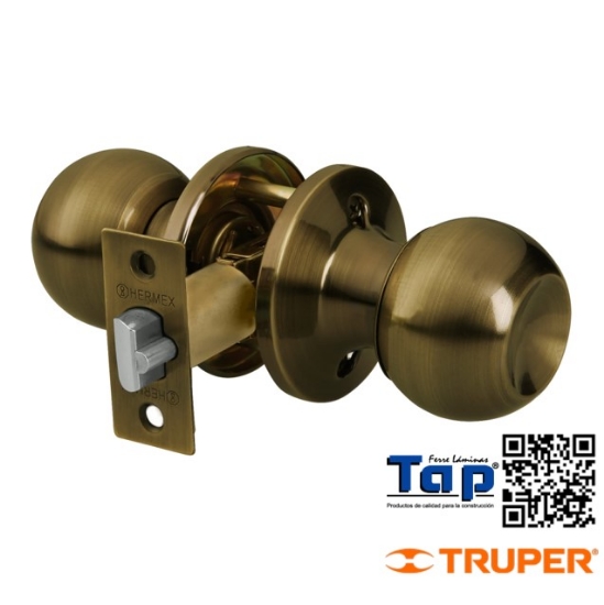 Imagen de CERRADURA T ESFERA TUBULAR ENTRADA ANTIGUO HERMEX